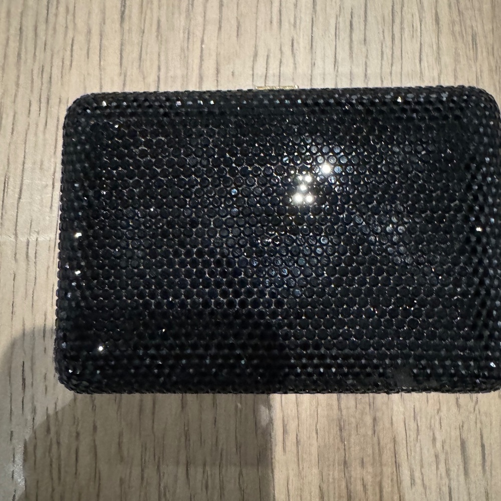 Judith Leiber Black mini evening bag